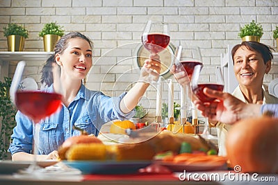 Happy Thanksgiving Day Stock Photo