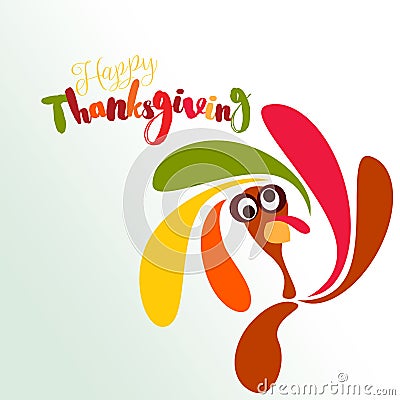 Happy Thanksgiving greeting card Stock Photo