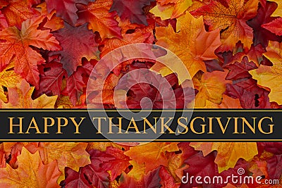 Happy Thanksgiving Greeting Stock Photo