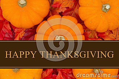 Happy Thanksgiving Greeting Stock Photo