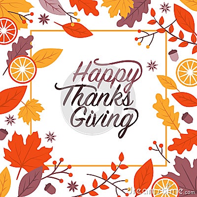 Happy thanksgiving holiday design Vector Illustration