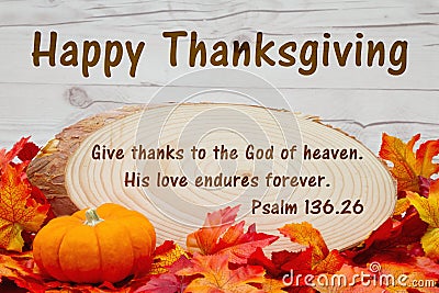 Happy Thanksgiving message Stock Photo