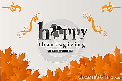 Happy thanksgiving Vector Illustration