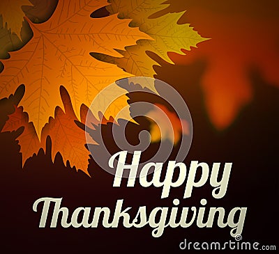 Happy thanksgiving vector background Vector Illustration
