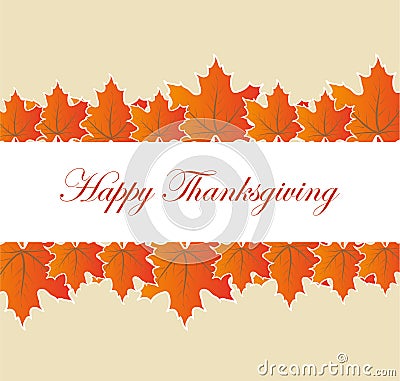 Happy Thanksgiving Cartoon Illustration