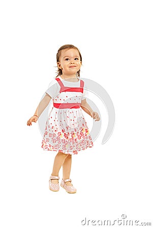 Happy toddler girl Stock Photo