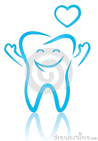 Happy tooth Vector Illustration