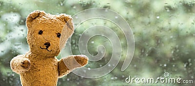 Happy toy bear Stock Photo