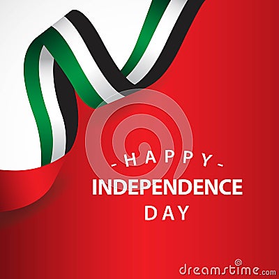 Happy UAE Independent Day Vector Template Design Illustration Vector Illustration