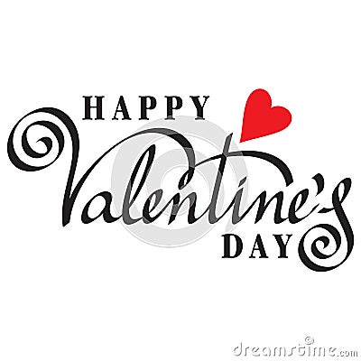 Happy valentine day Vector Illustration