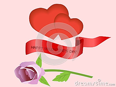 Happy valentine's day card Vector Illustration