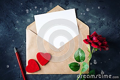 Happy Valentine`s day. Congratulatory background by St. Valentine`s Day Stock Photo