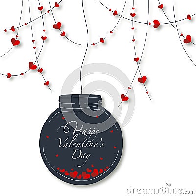 Happy Valentine`s Day Vector Illustration