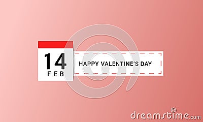 Happy Valentines Day Vector Illustration