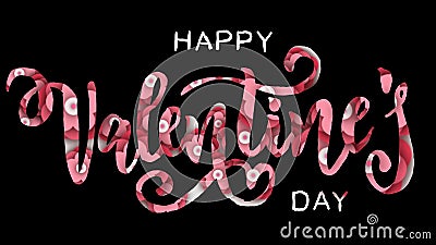Happy valentine`s day greeting card, ideal footage for romantic moments and for valentines day Stock Photo