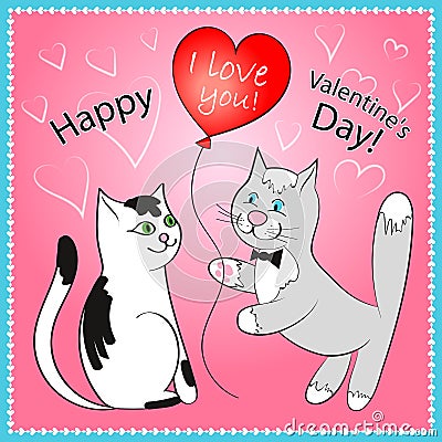 Happy Valentine's Day greetings card Stock Photo