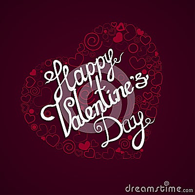 Happy Valentine`s Day Vector Illustration