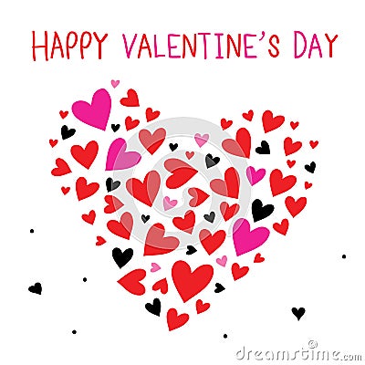 Happy Valentine's Day Sweetheart Cute Cartoon Vector Vector Illustration