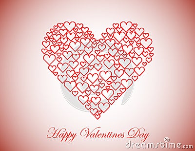 Happy Valentines Day Background Vector Illustration