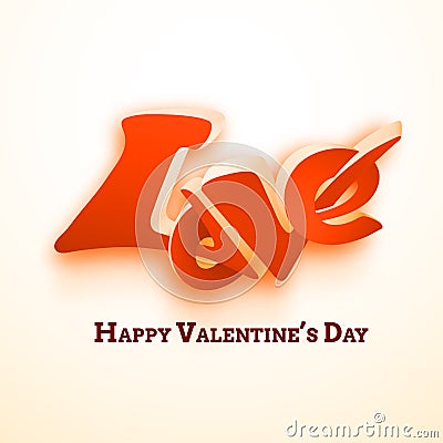 Happy Valentines day card Vector Illustration