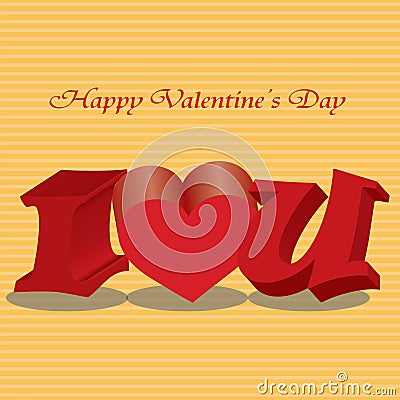 Happy valentines day cards with ornament Vector Illustration