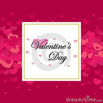 Happy valentines day and cards Vector Illustration