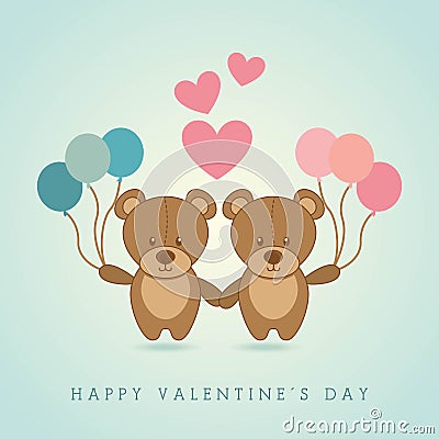 Happy valentines day Vector Illustration