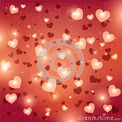 Happy Valentines Day greeting card. I Love You. 14 February Stock Photo