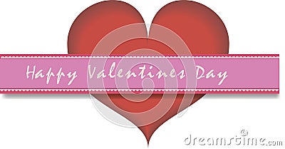 handwritten lettering design text on color background. Valentine`s day greeting card design Vector illustratio Vector Illustration