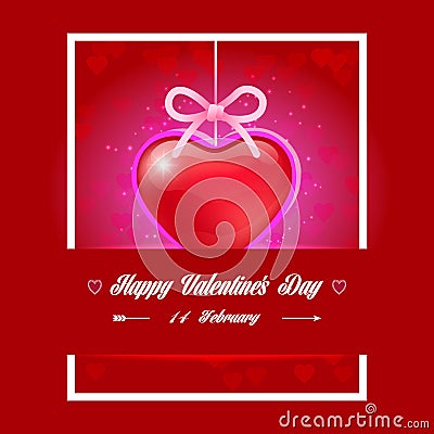 Happy valentines day Vector Illustration