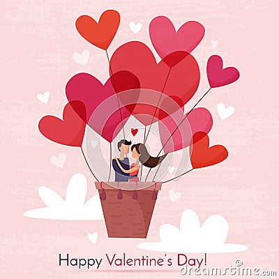 Happy Valentines Day Vector Illustration