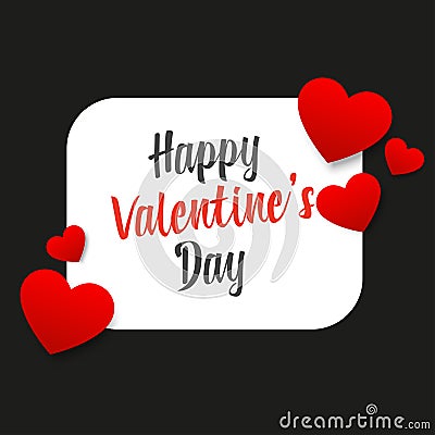 Happy Valentines Day Vector Illustration