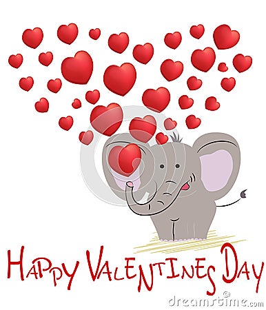 Happy Valentines day. With love. Vector illustration Vector Illustration