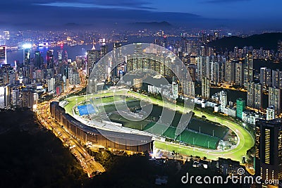 Happy Valley night view Editorial Stock Photo