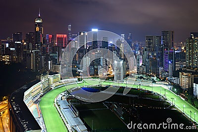 Happy Valley night view Stock Photo