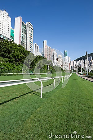 Happy Valley Racecourse Stock Photo