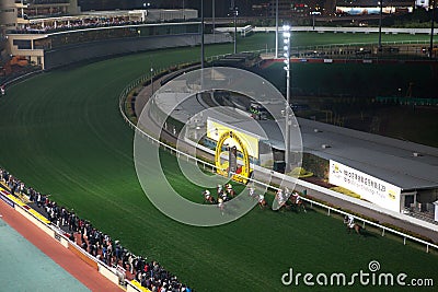 Happy Valley Racecourse, Hong Kong Editorial Stock Photo