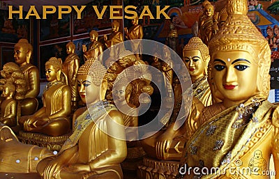 Happy vesak day Stock Photo