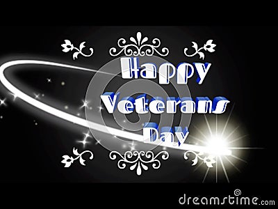 Happy veteran day,the concept happy veteran day Stock Photo