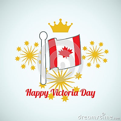 Happy Victoria Day. Canada. Vector Illustration