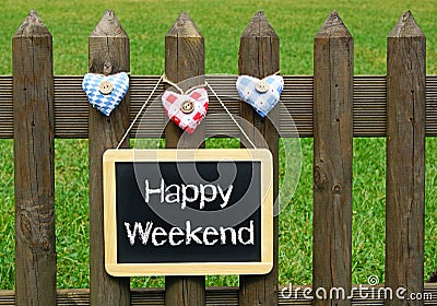 Happy Weekend Stock Photo