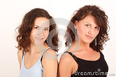 Happy women faces Stock Photo