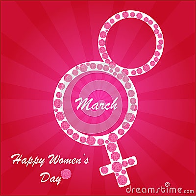 Happy Women's Day background Stock Photo