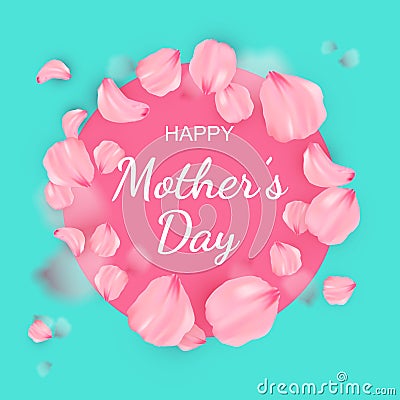 Happy Women`s day poster or banner for Mother`s day Vector Illustration