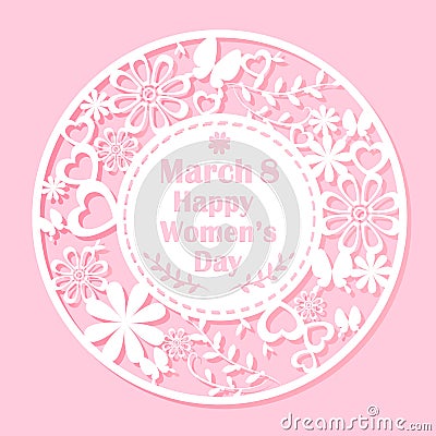 Happy womens day Vector Illustration