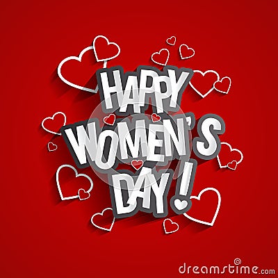 Happy Womens Day Vector Illustration