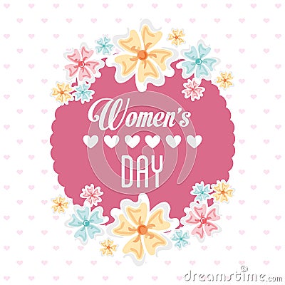 Happy womens day Vector Illustration