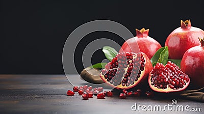 Happy yalda night, winter solstice festival, The birth of the sun or the moon, Copyspace background for text, grapes Stock Photo