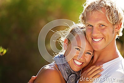 Happy young couple Stock Photo