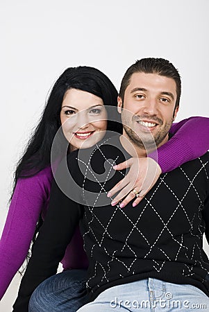 Happy young couple in love Stock Photo